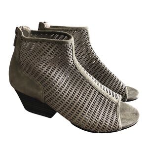 EILEEN FISHER Leather Netted Wedges